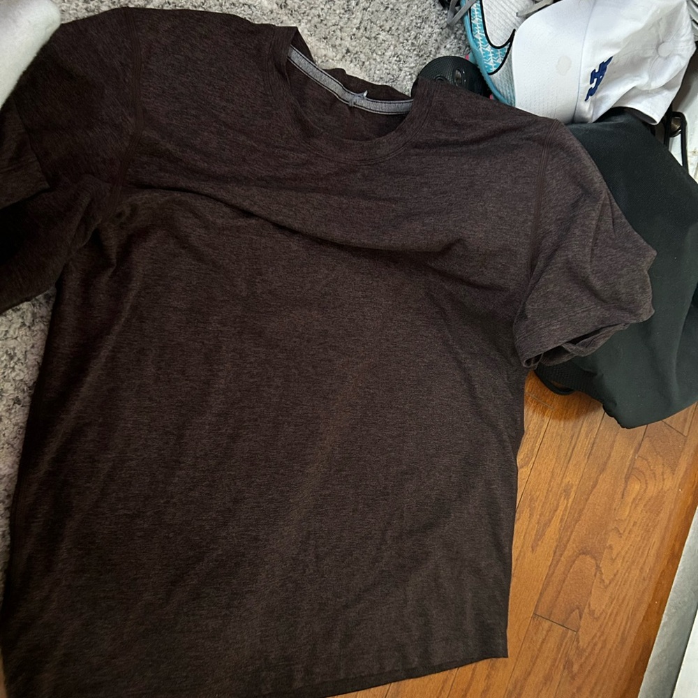 Brown Lululemon jersey shirt